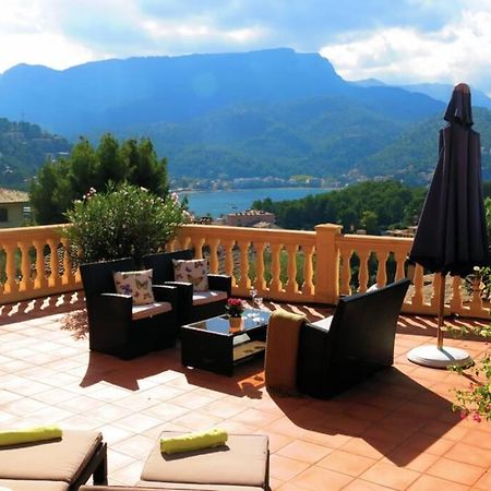 Apartamento en el Puerto de Sóller con gran terraza privada y vistas al mar. Piscina comunitaria. Localizado en un zona tranquila y muy soleada. Wifi gratis disponible. Parking. Port de Sóller Exterior foto
